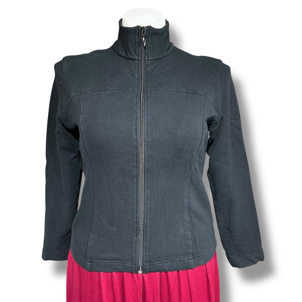 Columbia Womens Vertex Jacket Lightweight Stretch Full Zip High Collar Y2K Black